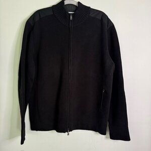 Victorinox Swiss Army Men's Black Full Zip Sweater Size XL
